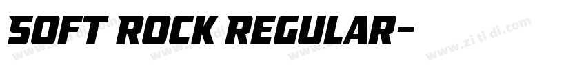 Soft Rock Regular字体转换